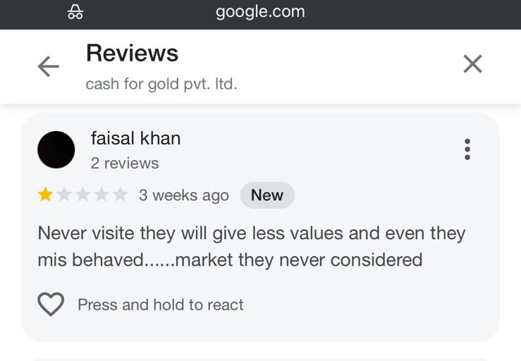 Cash for gold Review